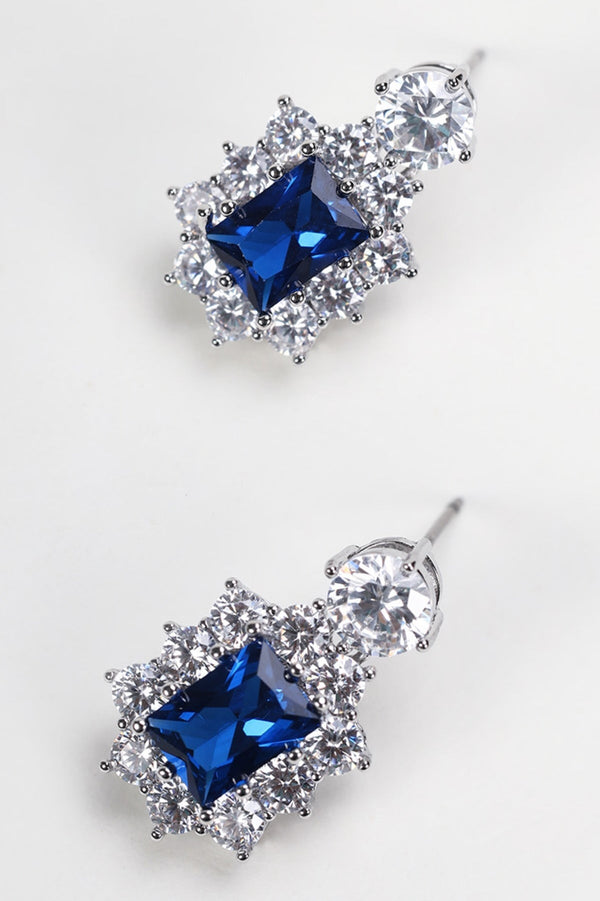 Carraig Donn Blue Square Stone Earring