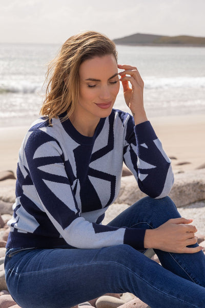 Carraig Donn Blue Star Knit Jumper