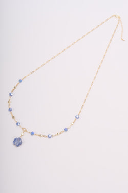 Carraig Donn Blue Stone Flower Necklace