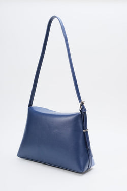 Carraig Donn Blue Suede Mix Shoulder Bag