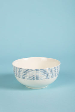 Carraig Donn Blue & White Ceramic Salad Bowl