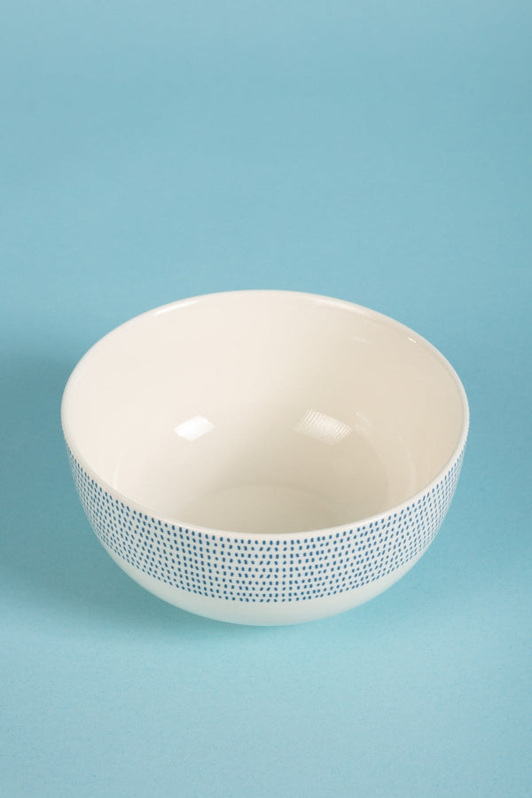 Carraig Donn Blue & White Ceramic Salad Bowl