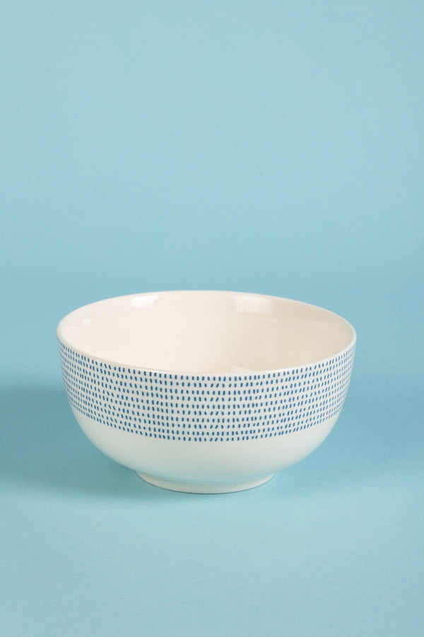 Carraig Donn Blue & White Ceramic Salad Bowl