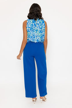 Carraig Donn Blue Wide Leg Trousers