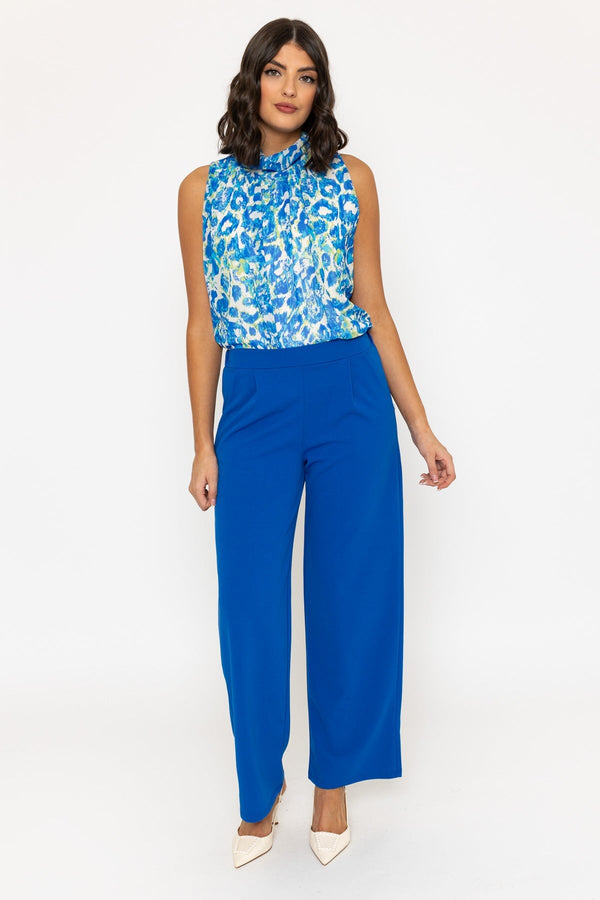 Carraig Donn Blue Wide Leg Trousers