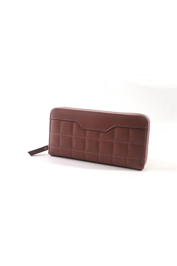 Carraig Donn Brown Quilted Front Purse