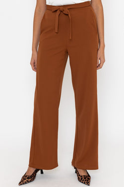 Carraig Donn Brown Wide Leg Belted Trousers