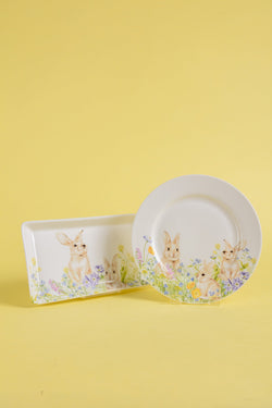 Carraig Donn Bunny Blossom Dessert Ceramic Plate