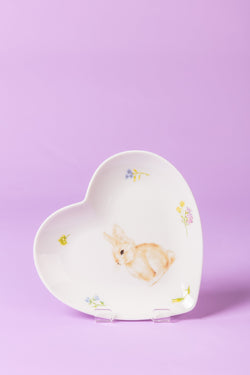 Carraig Donn Bunny Blossom Heart Plate