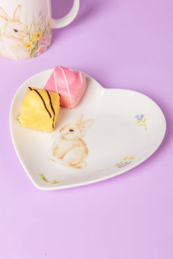 Carraig Donn Bunny Blossom Heart Plate