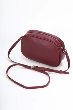 Carraig Donn Burgundy Colour Panel Crossbody Bag