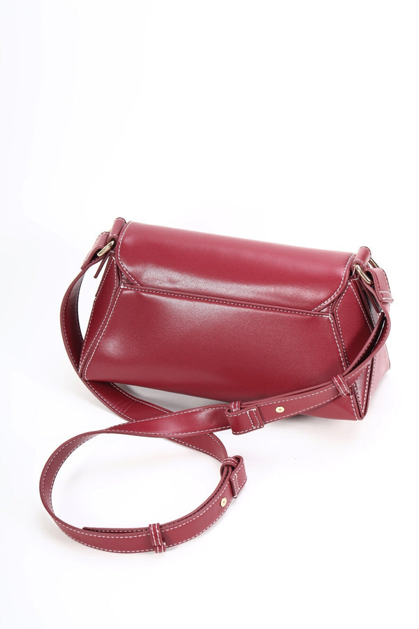 Carraig Donn Burgundy Paneled Crossbody Bag