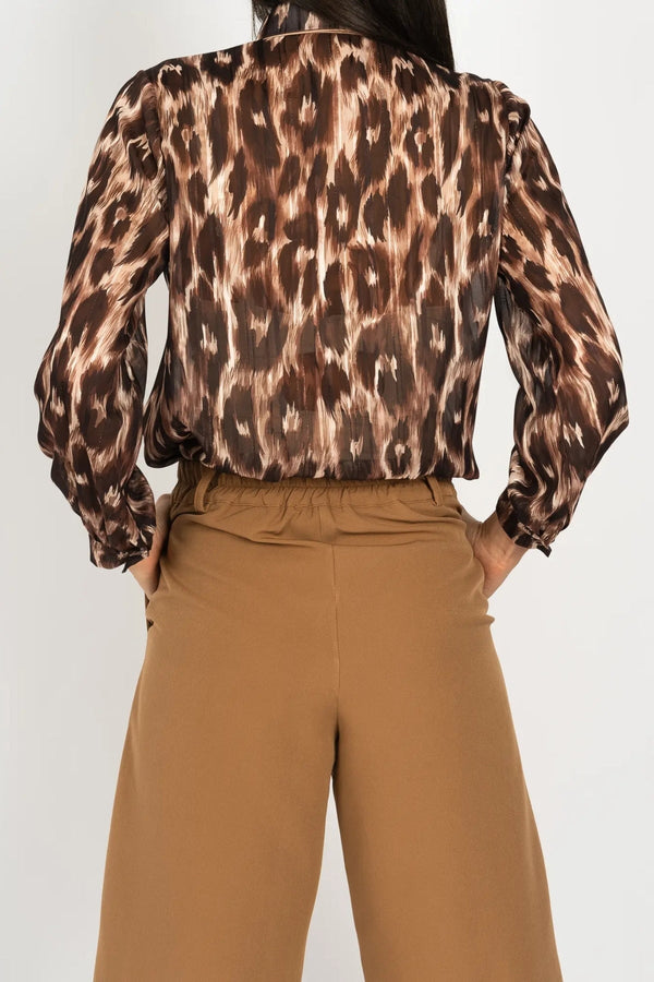 Carraig Donn Camel Brown Tailored Wide Leg Trousers