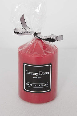 Carraig Donn Carraig Donn Red Pillar Candle 110 x 76mm