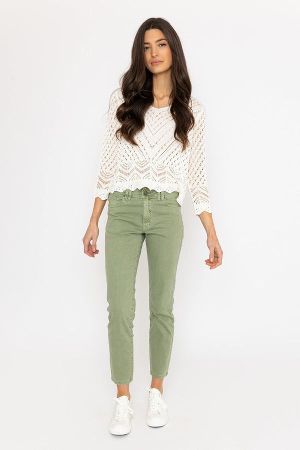 Carraig Donn Casual Jean Pants in Green