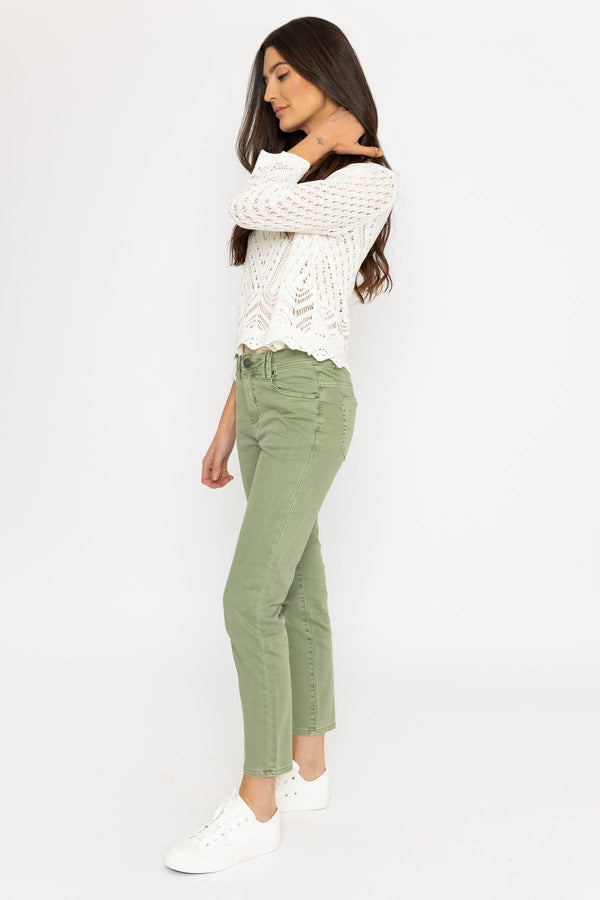 Carraig Donn Casual Jean Pants in Green