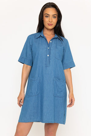 Chambray Mini Dress