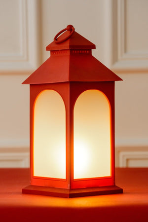 Christmas Lantern Flicker Glow Led Red