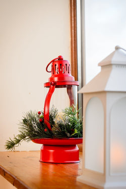 Carraig Donn Christmas Red Globe Lantern