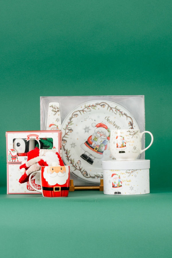 Carraig Donn Christmas Santa Cake Plate and Server