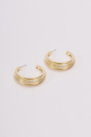 Chunky Gold Hoop Earrings