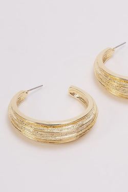 Carraig Donn Chunky Gold Hoop Earrings