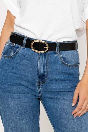 Classic Leather Belt in Black