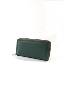 Carraig Donn Classic Middle Zip Purse in Green