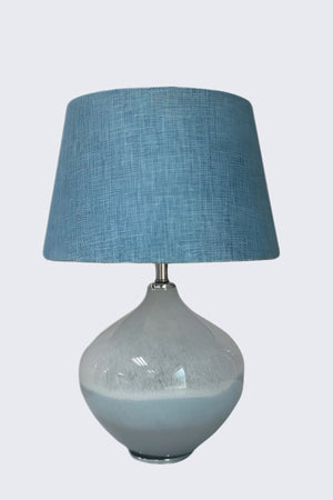 Coastal Blue Glass Lamp