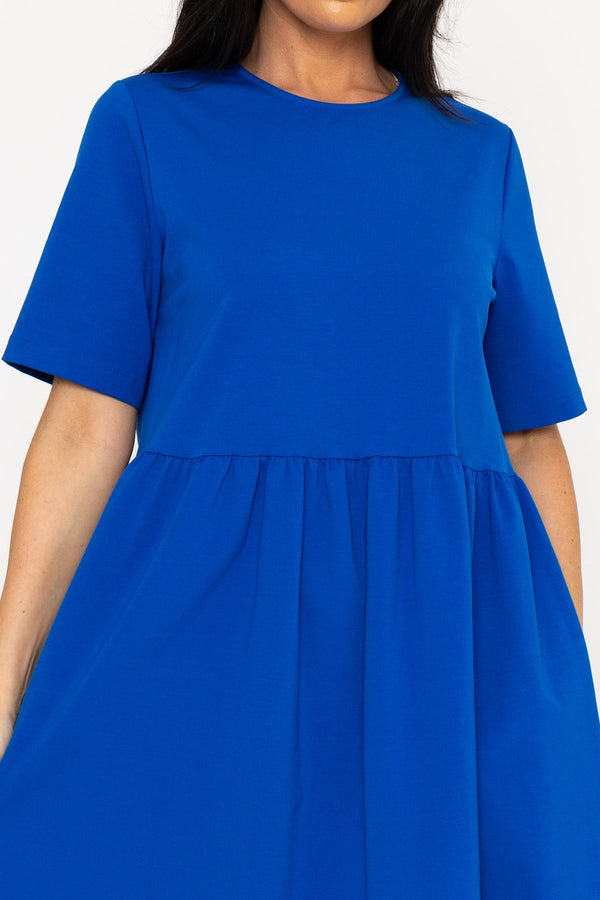 Carraig Donn Cobalt Blue Punto Milano Midi Dress