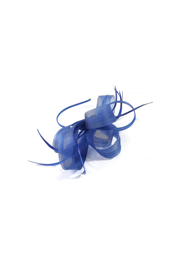 Carraig Donn Cobalt Blue Ribbon Hairband Fascinator