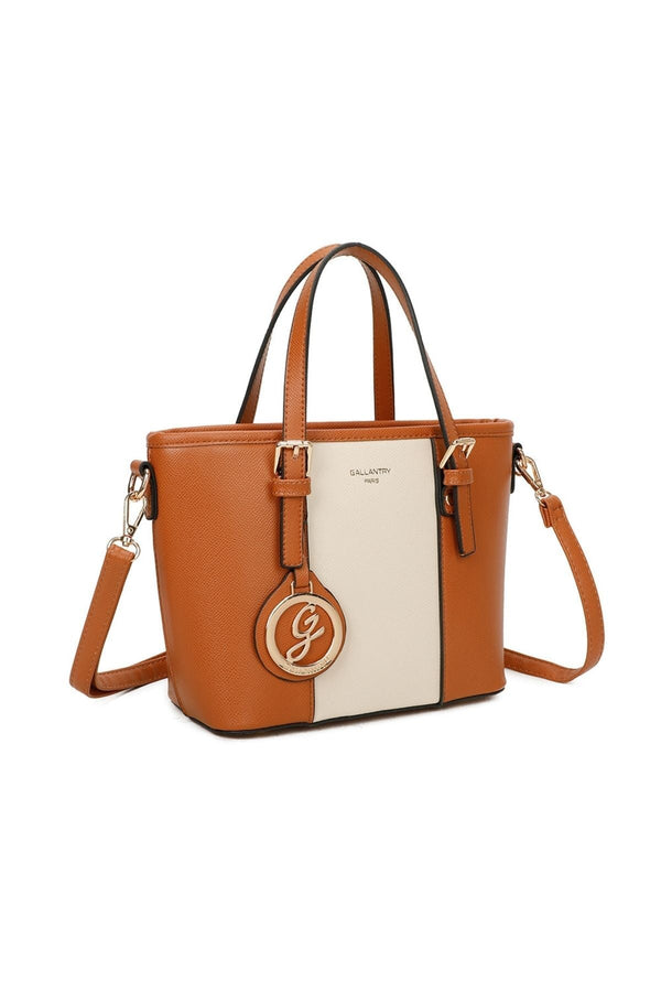 Carraig Donn Colour Block Petite Tote in Brown