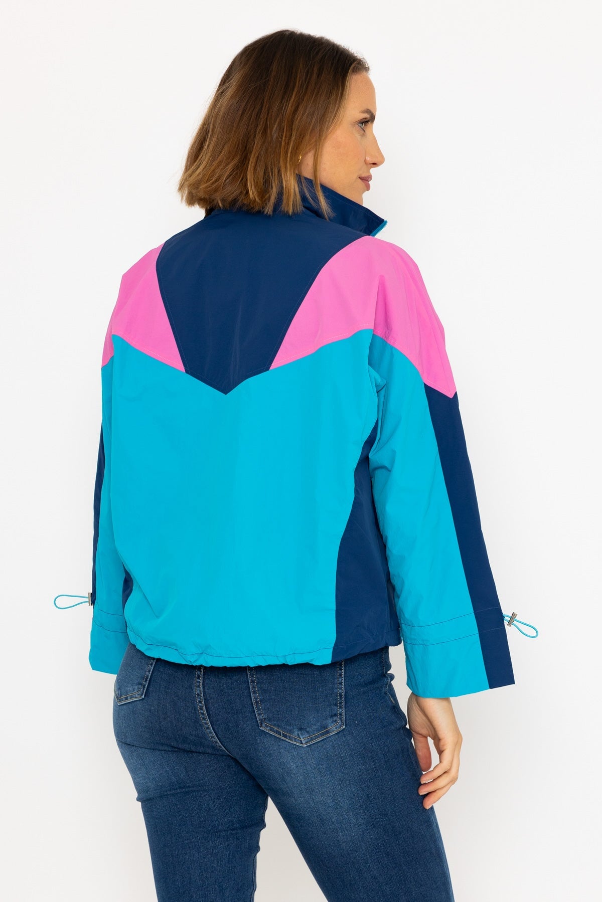 Colour block Wind Breaker Jacket Ladies Outerwear Jackets Carraig Donn