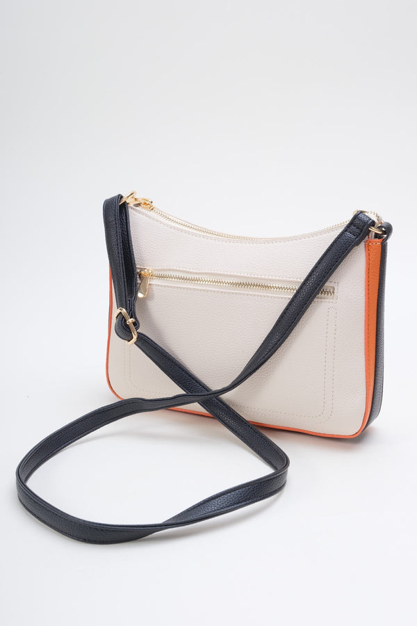 Carraig Donn Contrast Colour Shoulder Bag in Orange