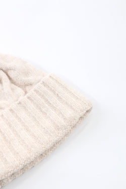 Carraig Donn Cream Cable Knit Beanie