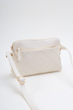 Carraig Donn Cream Chevron Crossbody Bag