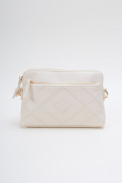 Carraig Donn Cream Chevron Crossbody Bag