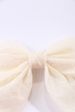 Carraig Donn Cream Satin Bow And Hairband Set