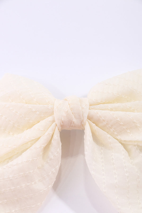 Carraig Donn Cream Satin Bow And Hairband Set