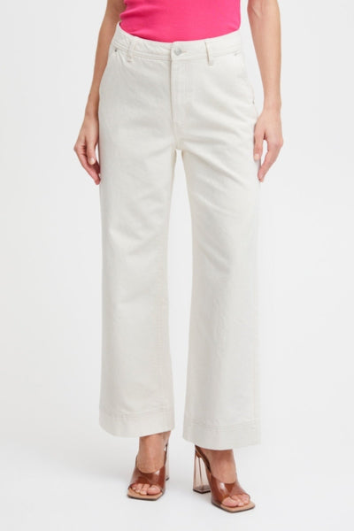 Carraig Donn Cream Wide Leg Jeans