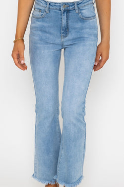 Carraig Donn Cropped Kick Flare Denim Jeans