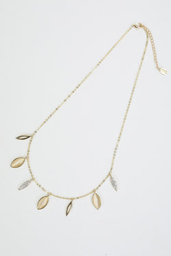 Carraig Donn Crystal Drop Gold Necklace