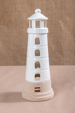 Carraig Donn Decorative Textured Ceramic Lighthouse