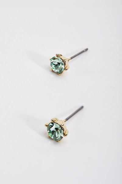 Carraig Donn Delicate Green Stone Earrings