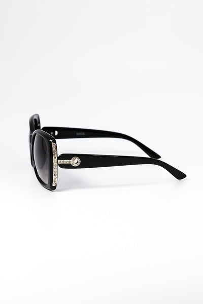 Carraig Donn Diamante Oversized Sunglasses in Black