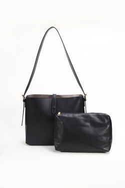 Carraig Donn Double Sided Tote With Inner Bag in Black