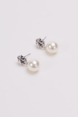 Carraig Donn Faux Pearl Silver Earrings