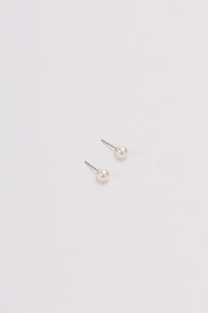 Faux Pearl Stud Earrings