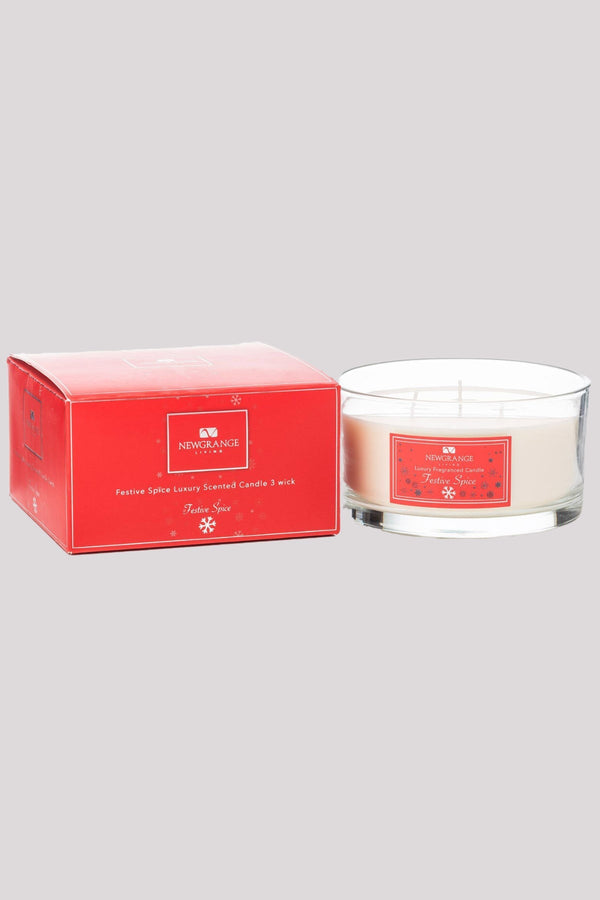 Carraig Donn Festive Spice Luxury Candle 3 Wick