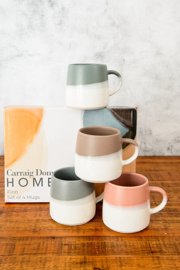 Carraig Donn Finn Glaze Set Of 4 Mugs